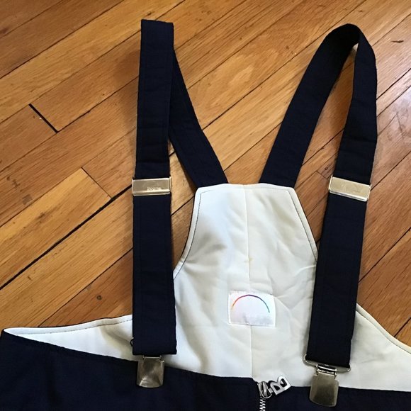 BOGNER VTG. MEN'S BLUE POLYESTER LINED SKI BIBS PANTS. SIZE 40 - Picture 5 of 6